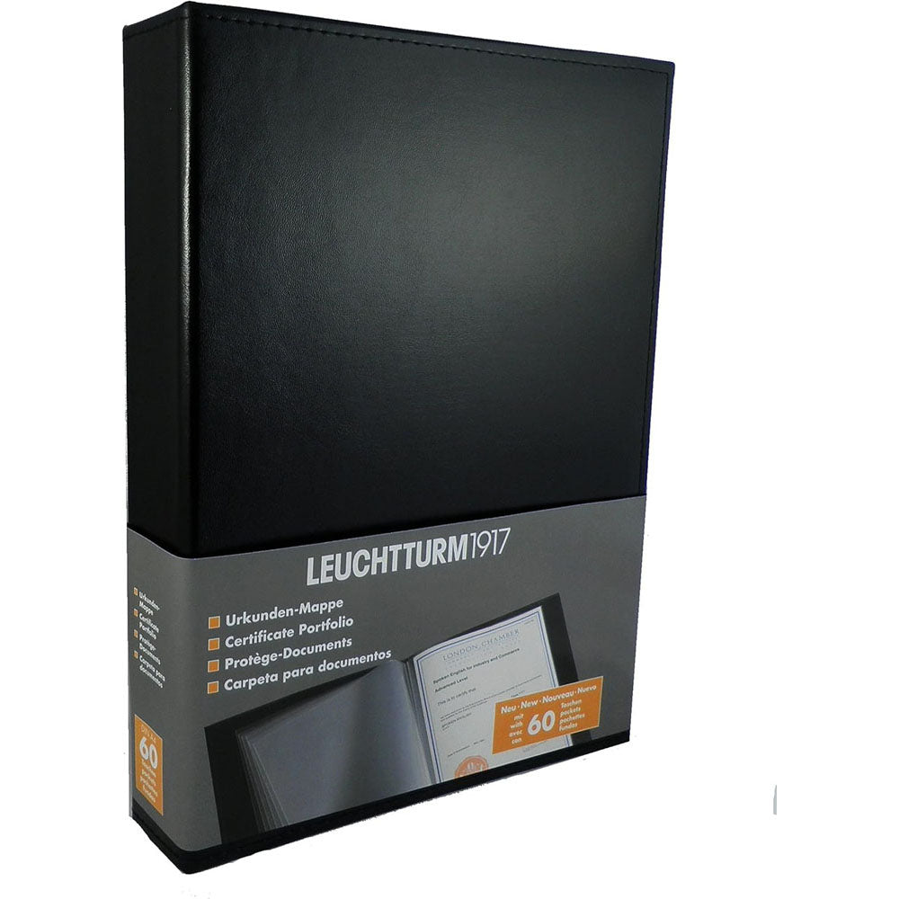 Portfolio certyfikatu Leuchtturm Black (255x325 mm)