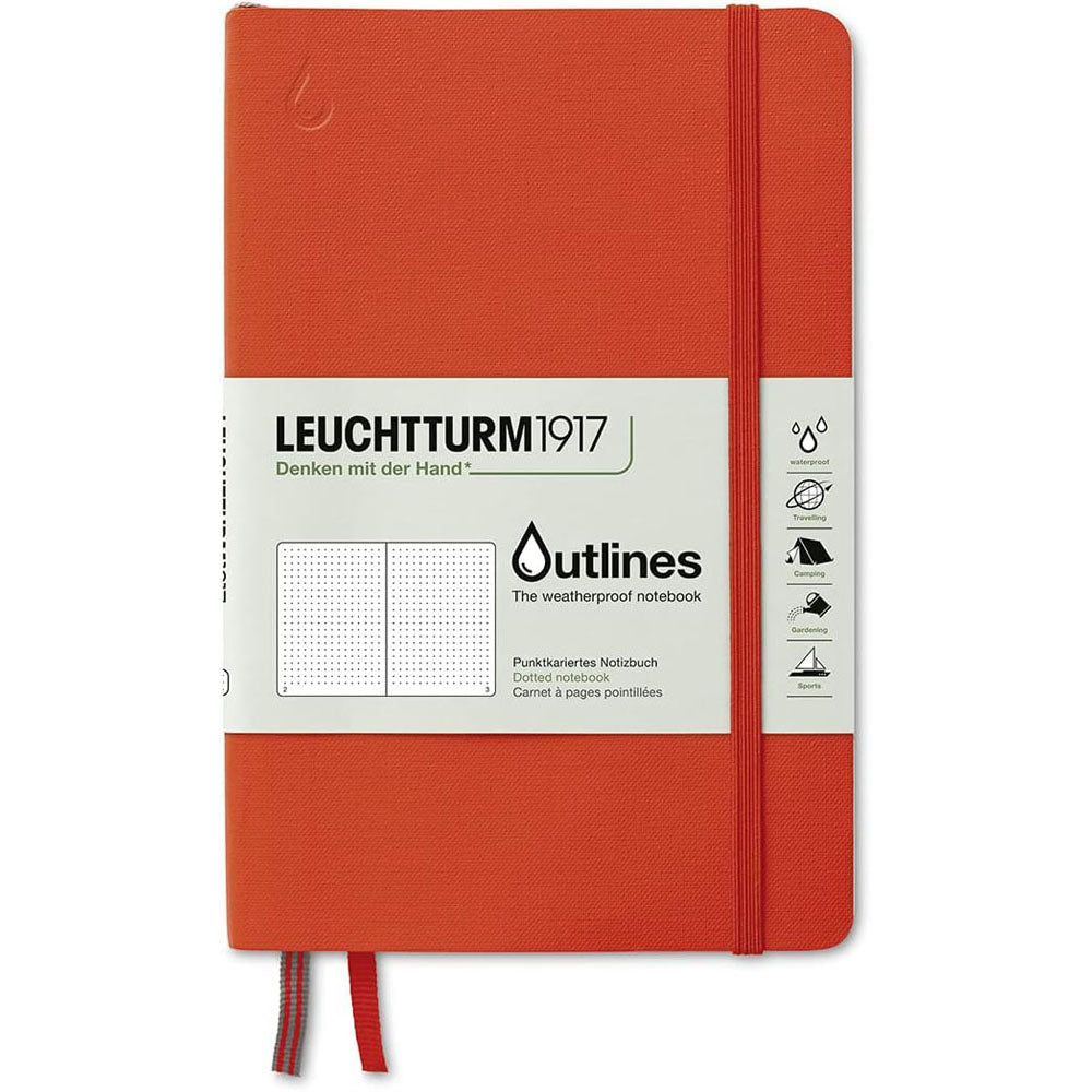 Leuchtturm przedstawia odporną na pogodę kropkowana notebook B6+