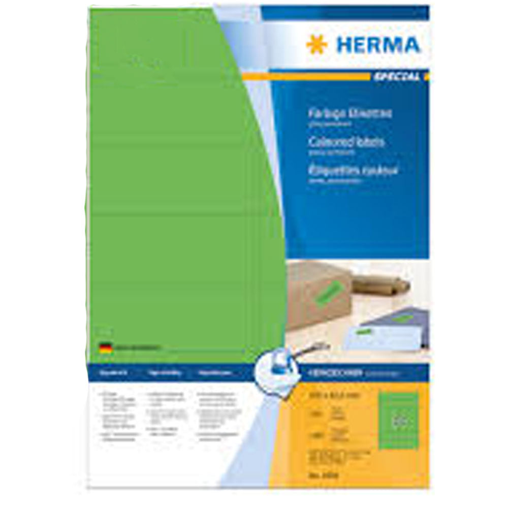 Herma farvede etiketter A4 100pc (105x42,3 mm)