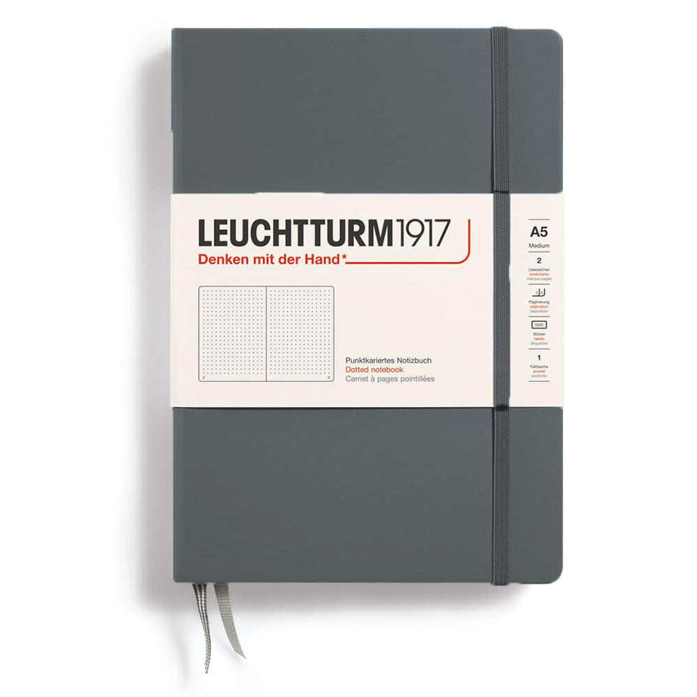 Leuchtturm w twardej okładce kropkowana notatnik A5