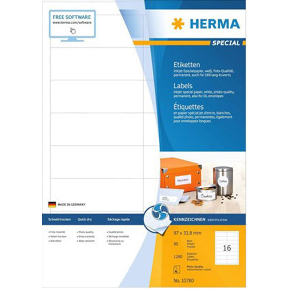 Herma Inkjet Etykies A4 80PC