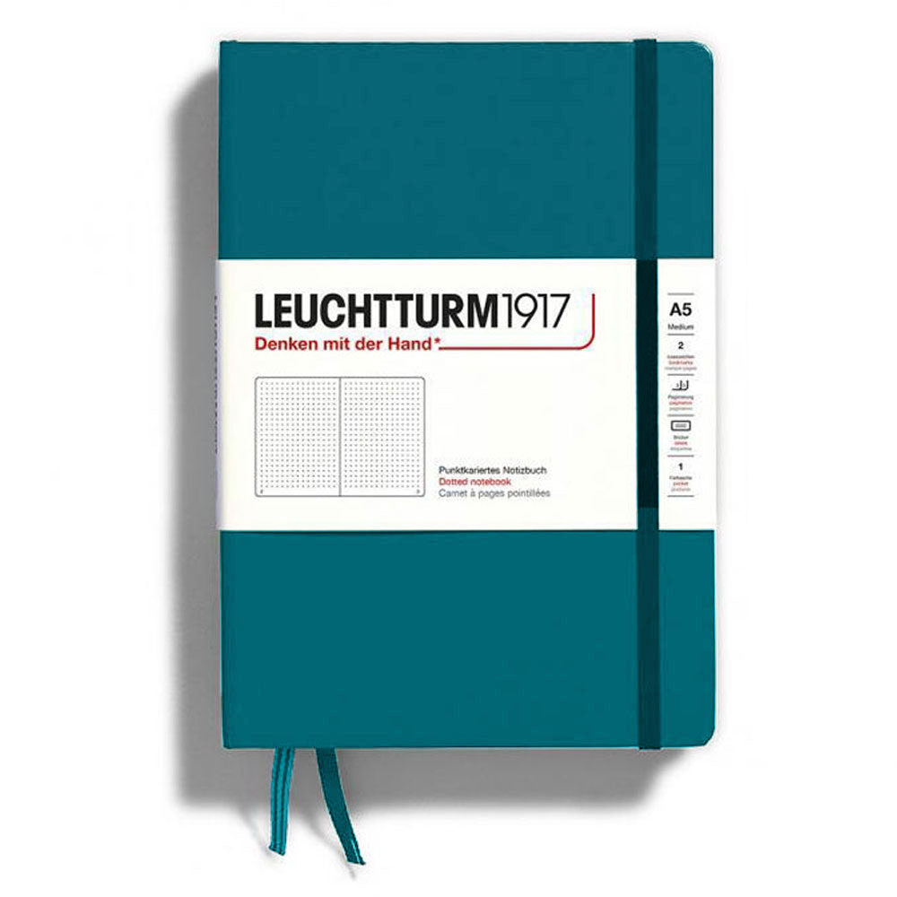 Leuchtturm w twardej okładce kropkowana notebook A5 (zielony)