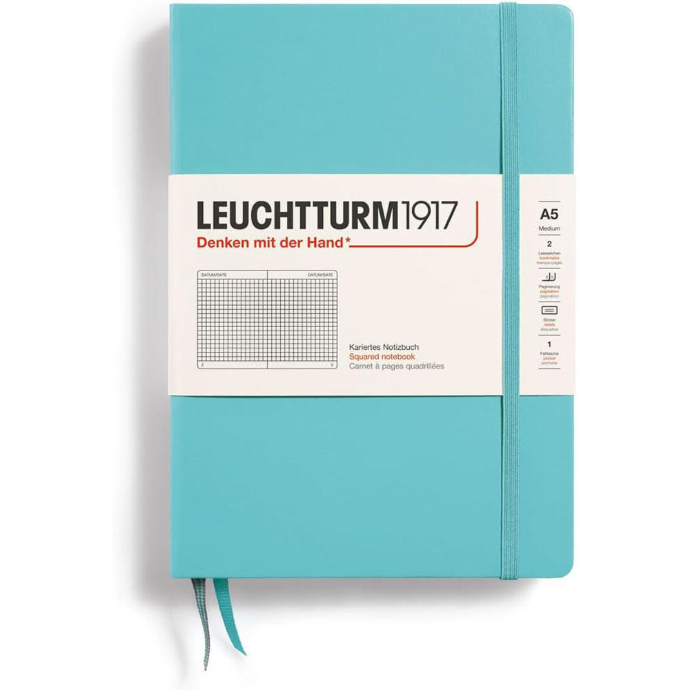 Leuchtturm Hardcover Squared Notebook A5 (Blue)