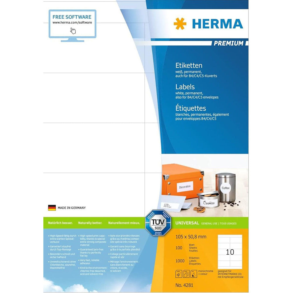 Herma Premium Etyels A4 105 mm 100pc