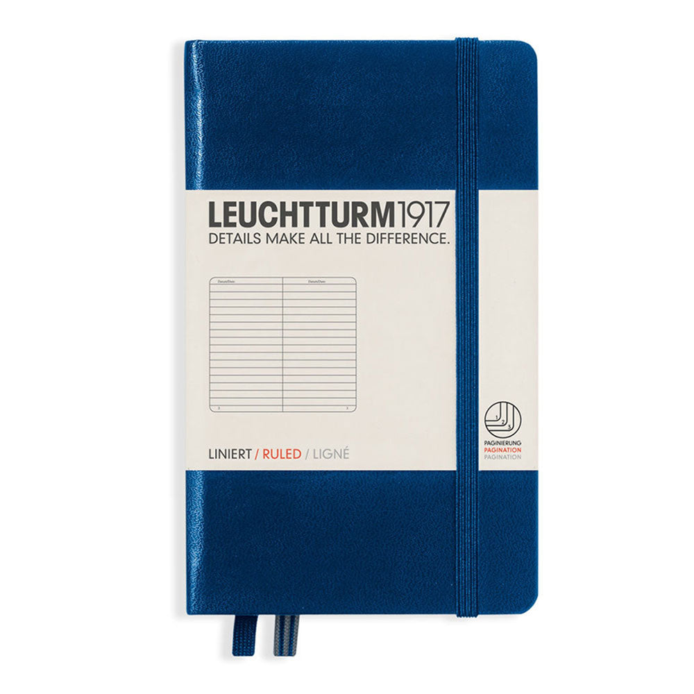 Leuchtturm twarda okładka rządzona notatką A6