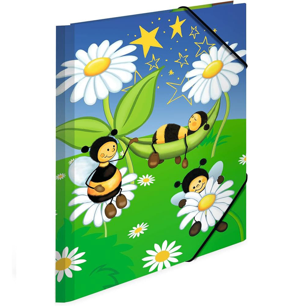 Herma Elasticed Cardboard Folder Bees Meadow