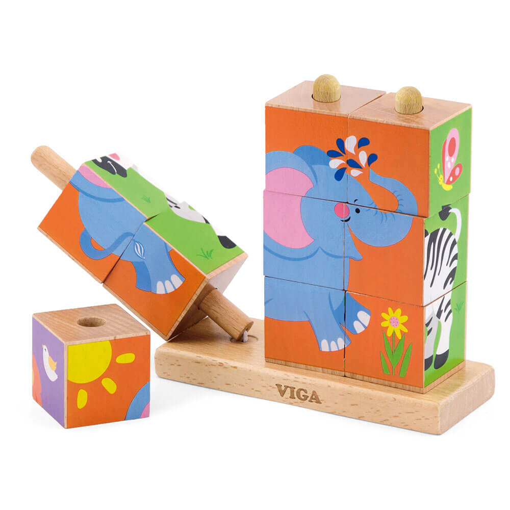 Vg Stacking Cube Puzzle 9pcs