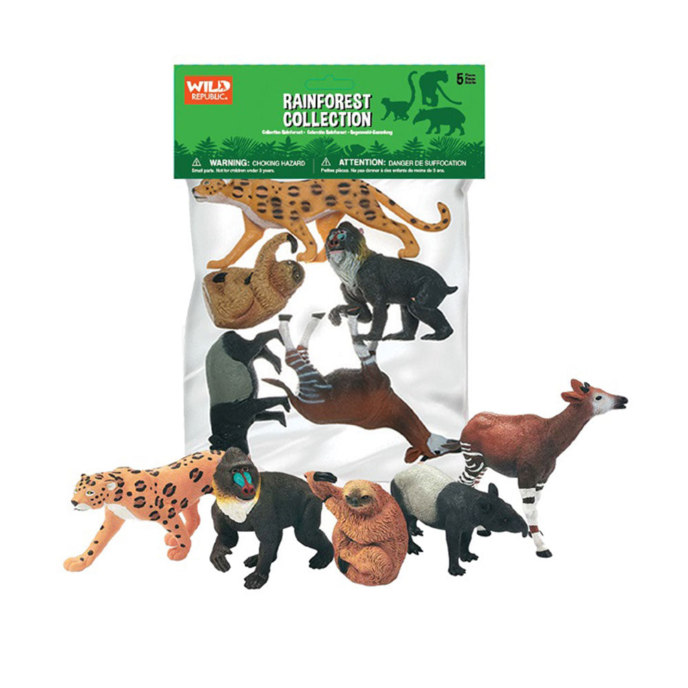 Wild Republic Polybag Animal Figurines 5PCS