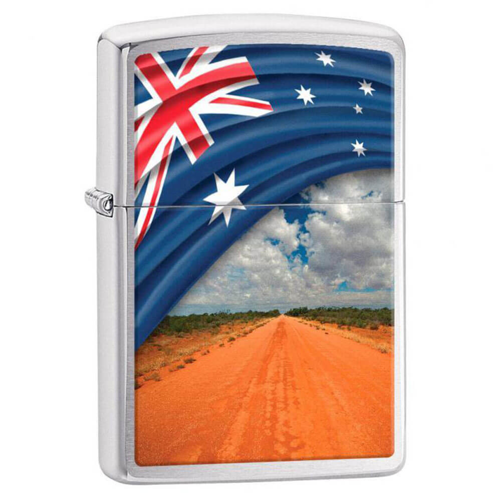 Drapeau zippo et briquet paysage