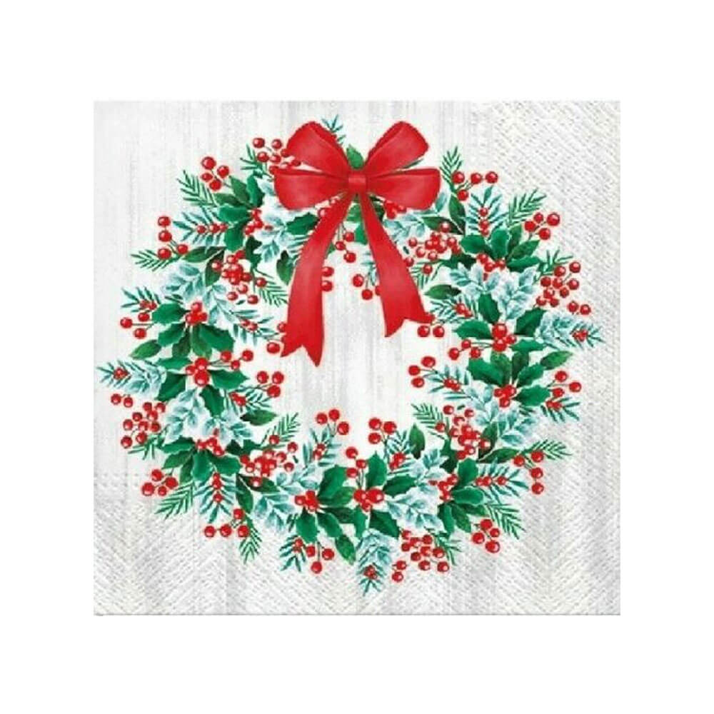 PAW Christmas Lunch Napkin 33cm (20 pk)