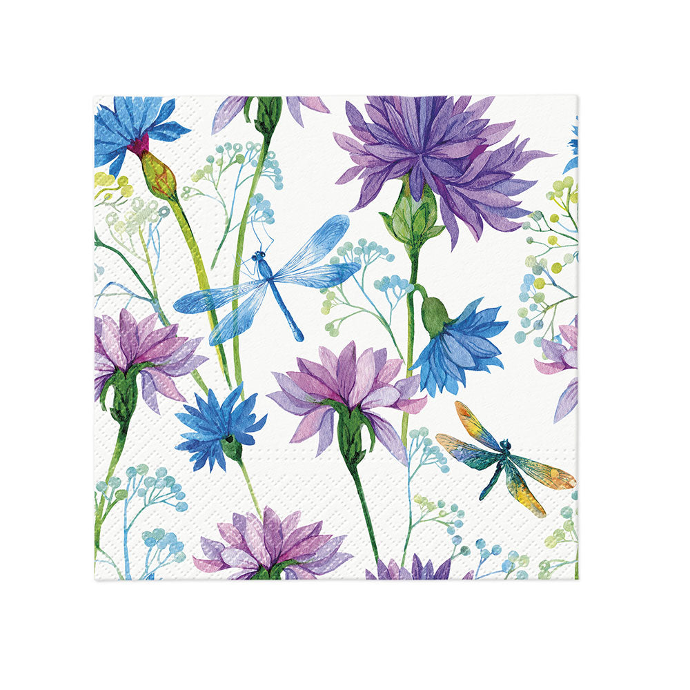 Paw Flower Printed Lunch Napkin 33cm