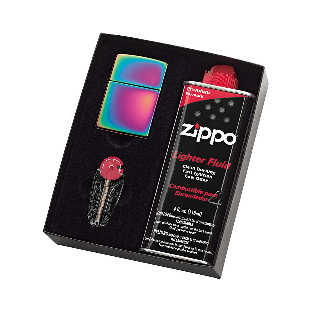 Zippo Accendino con fluido e flight regalo