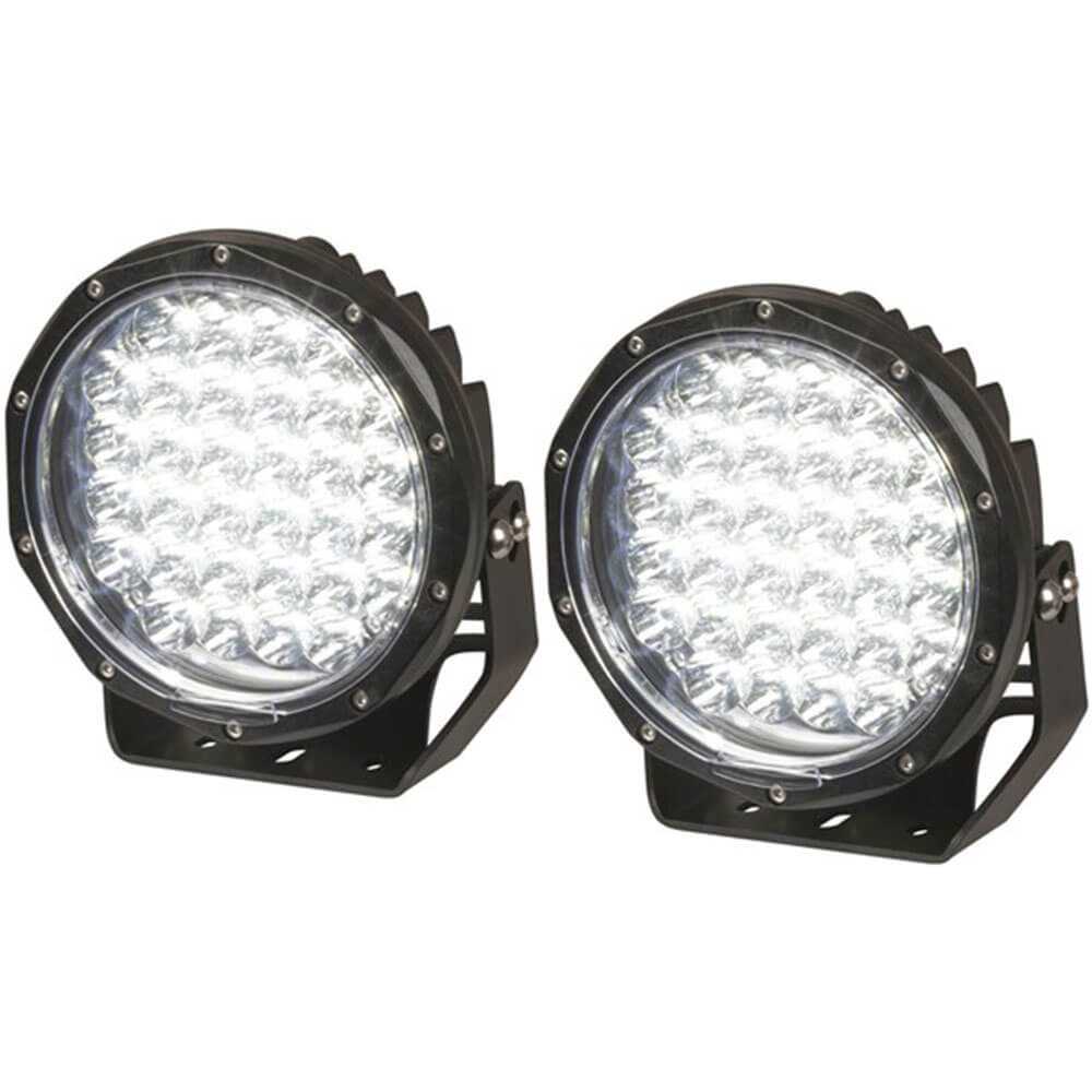 Powertech Solid LED lampy jazdy IP68 Black (para)