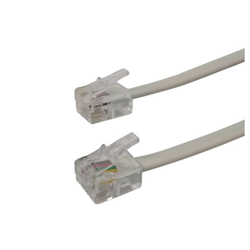 RJ12 6 Positie 4 geleiderplug om de kabel te sluiten