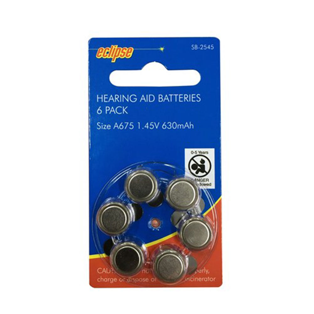 Batterijen van gehoorapparaten (pakket van 6)