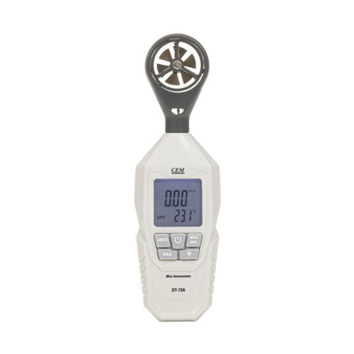 Hand-held Anemometer with Temperature