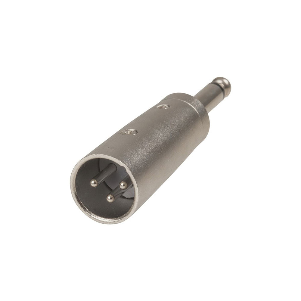 Cannon/XLR tot 6,5 mm plugadapter met 3 pinnen