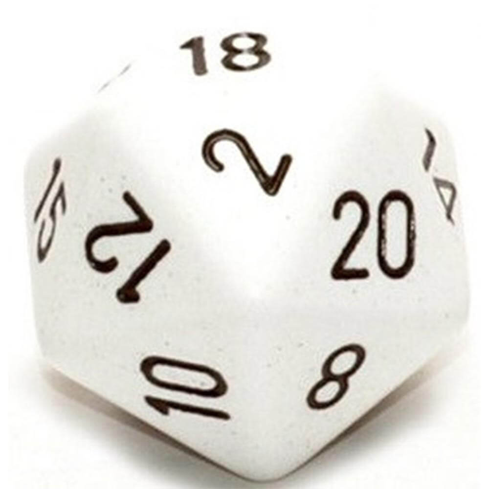  D20 Würfel undurchsichtig (34 mm)