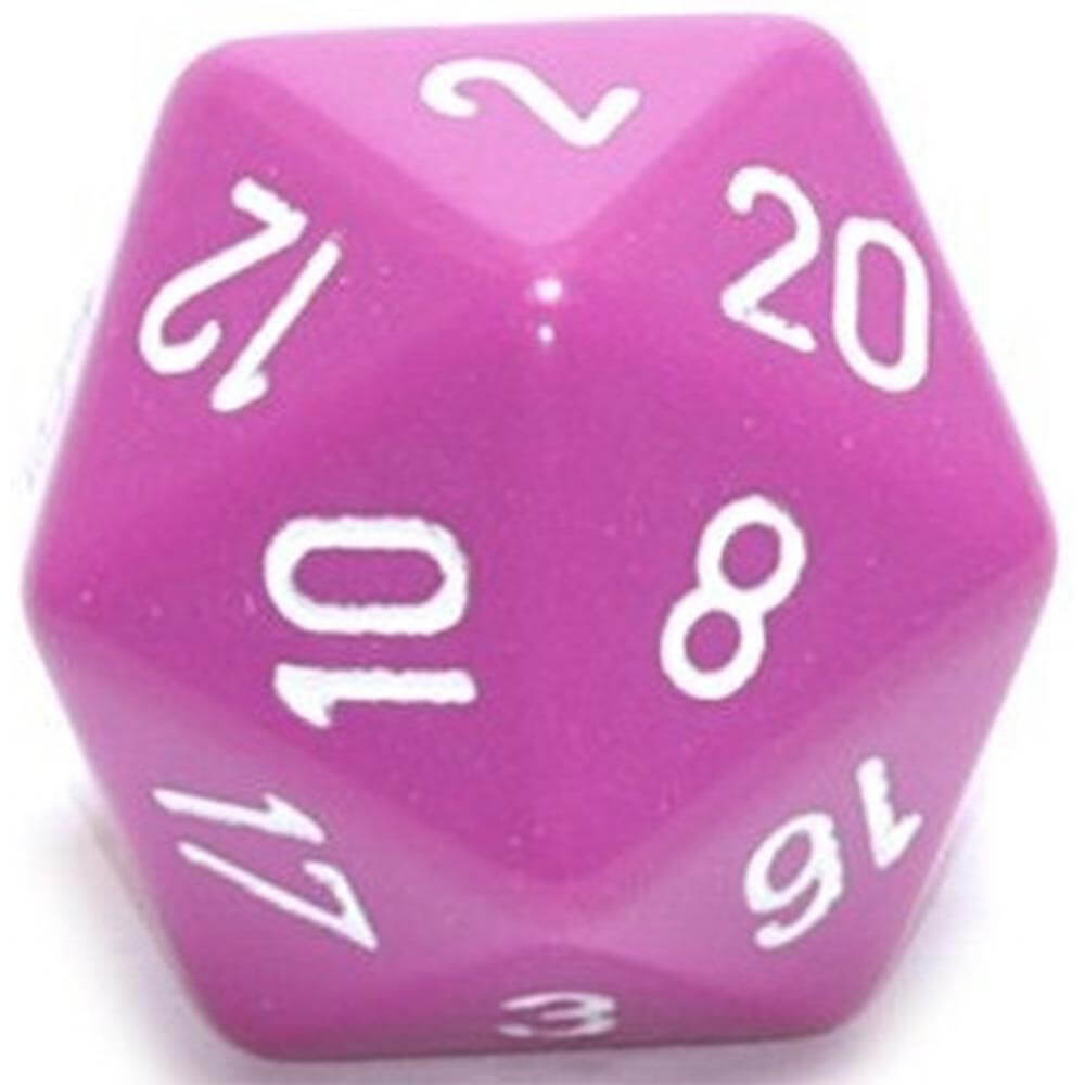 D20 dadi opachi (34 mm)