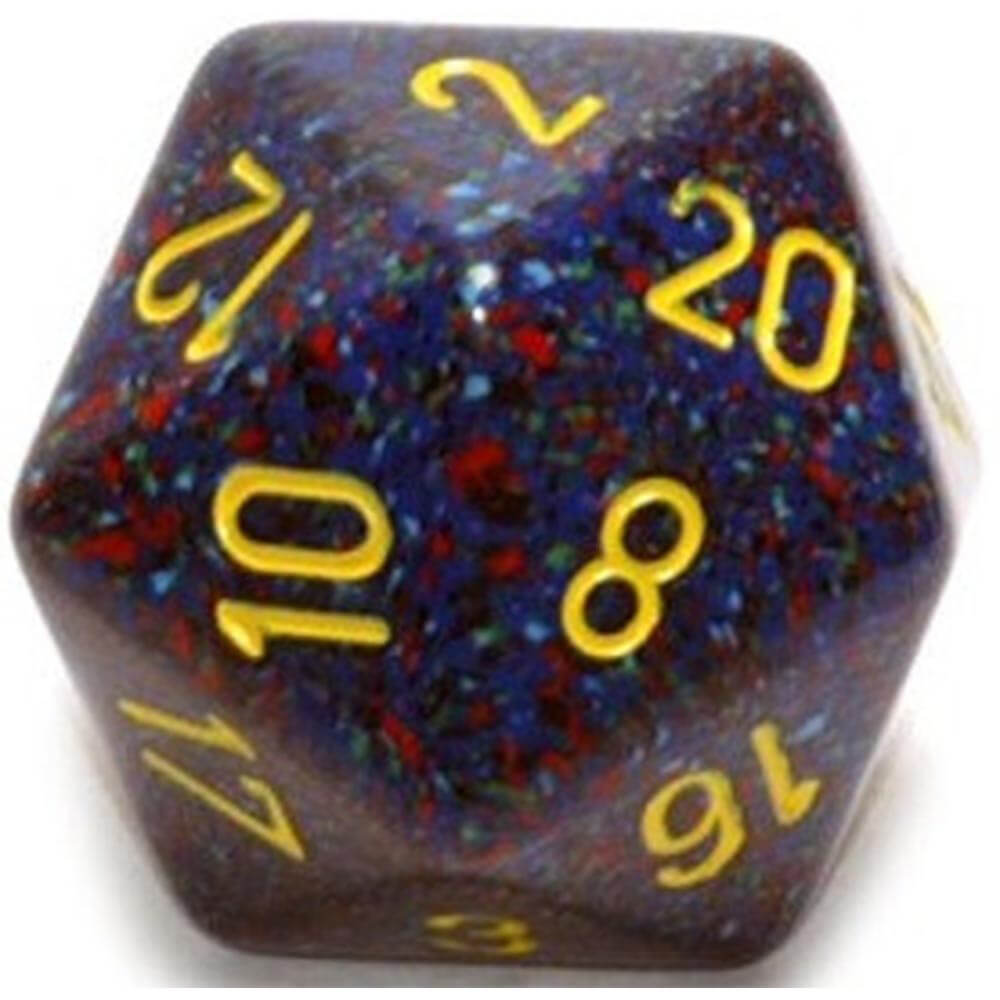  D20 Würfel gesprenkelt (34mm)