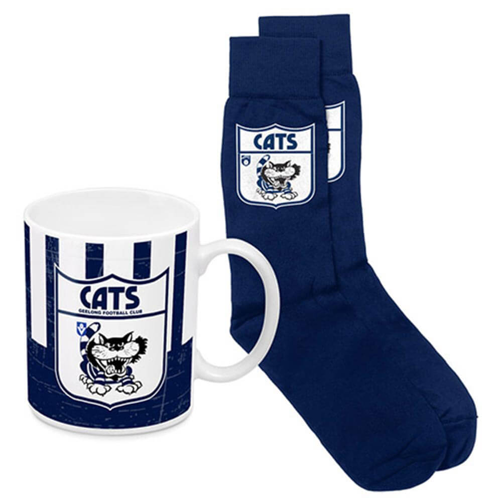 Taza de café AFL y patrimonio de calcetines