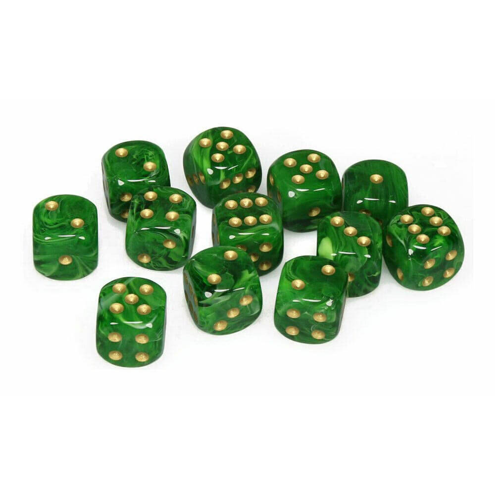 D6 DICE Vortex 16 mm (12 dobbelstenen)