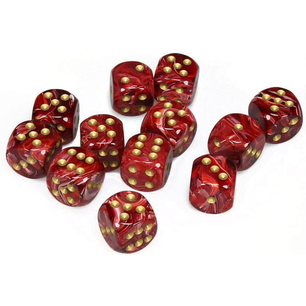 D6 DICE Vortex 16 mm (12 dobbelstenen)