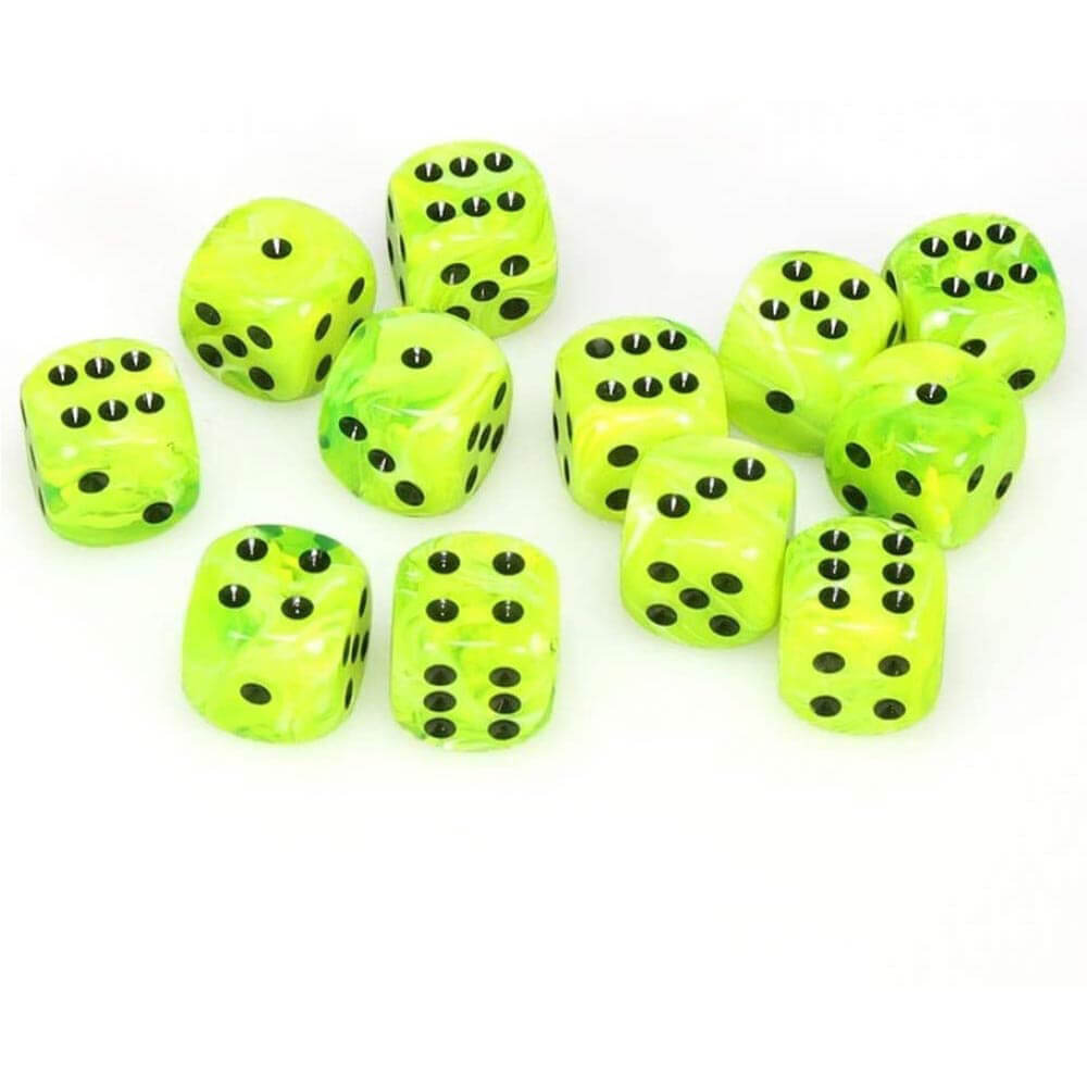 D6 DICE Vortex 16 mm (12 dobbelstenen)