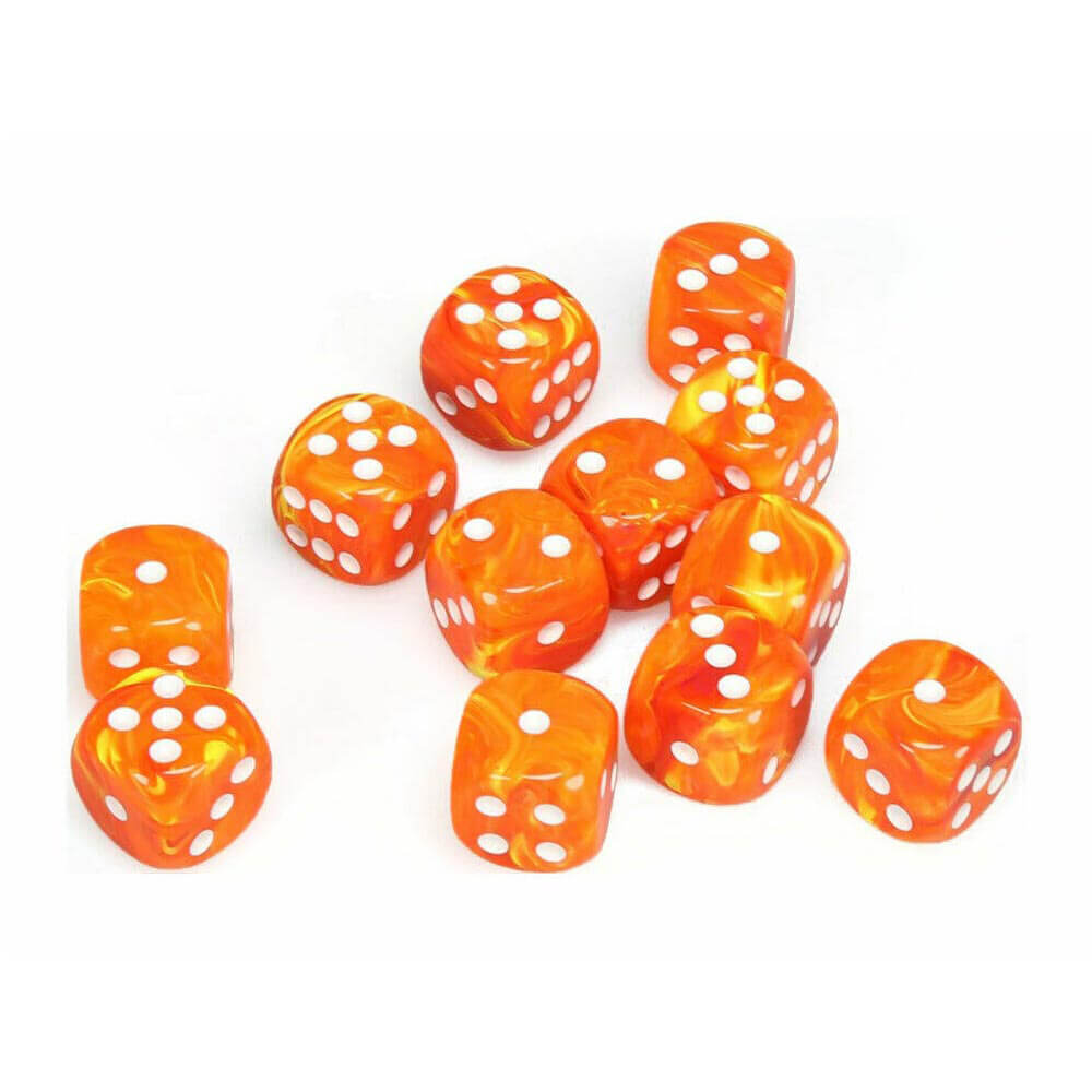 D6 DICE Vortex 16 mm (12 dobbelstenen)