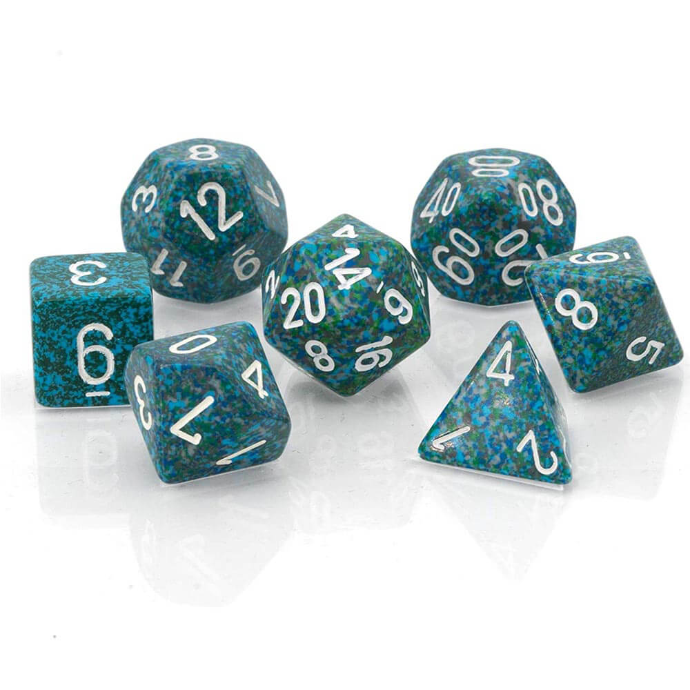 D7 Die Set Dice Dice moteled Poly (7 dados)