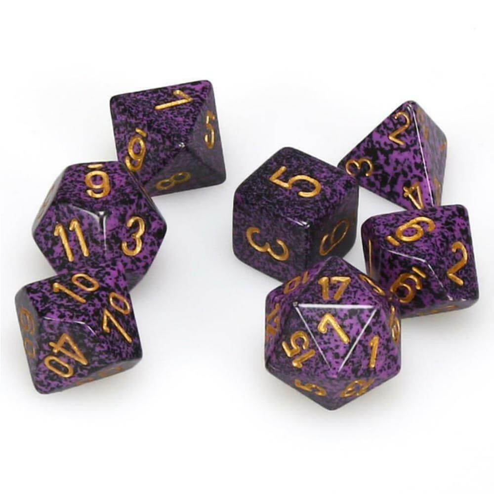 D7 Die Set Dice Speckled Poly (7 Dice)