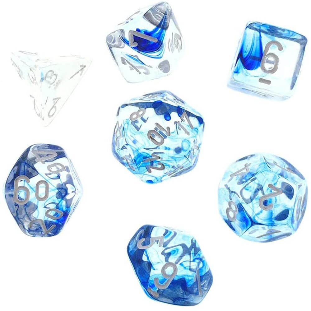 D7 Die Set Dice Nebula poliédrica (7 dados)