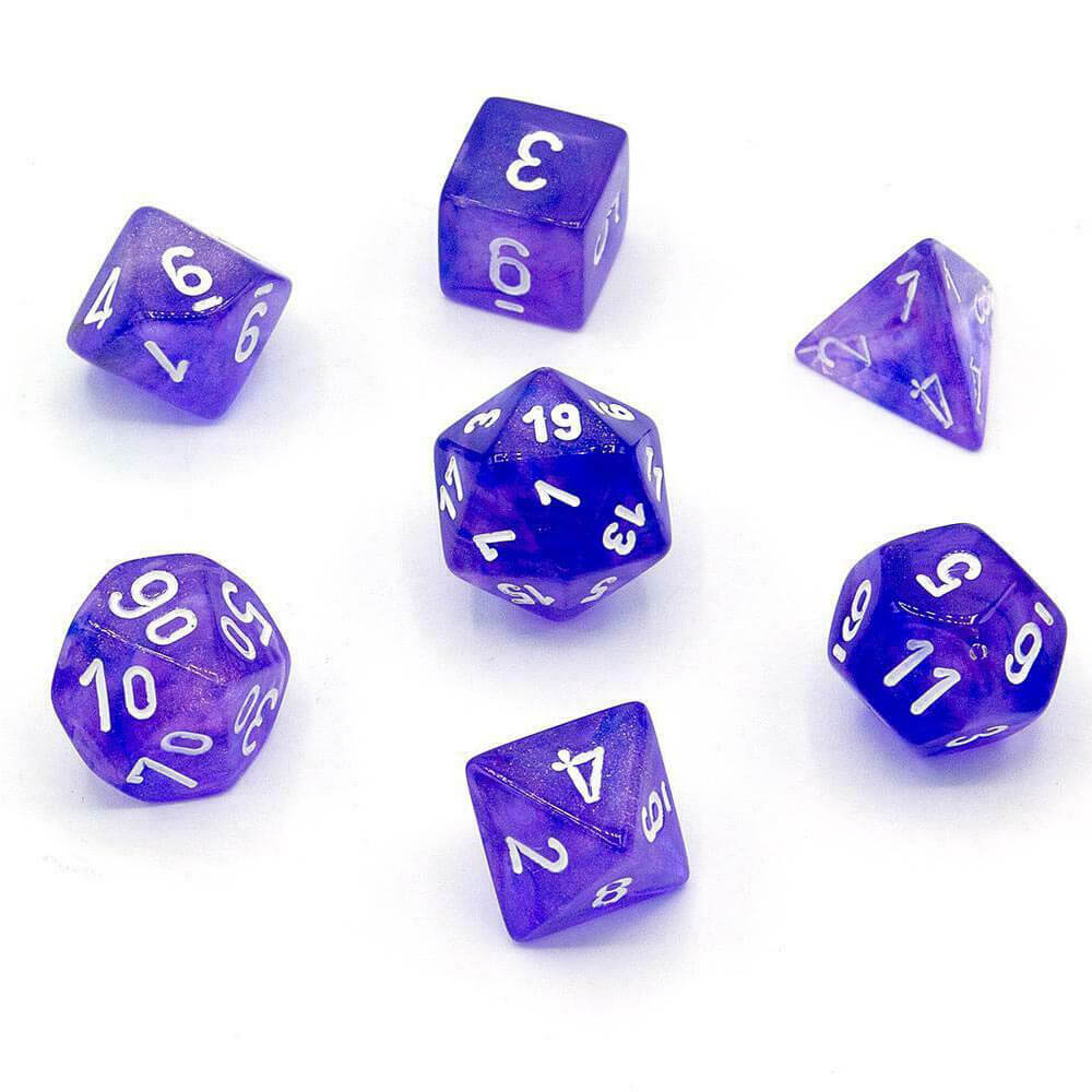 D7 die set terning borealis poly (7 terninger)