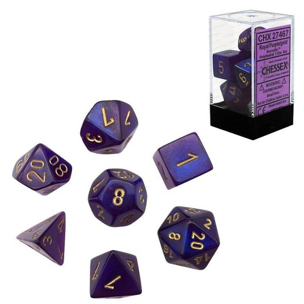 D7 Die Set Dice Borealis Poly (7 terninger)