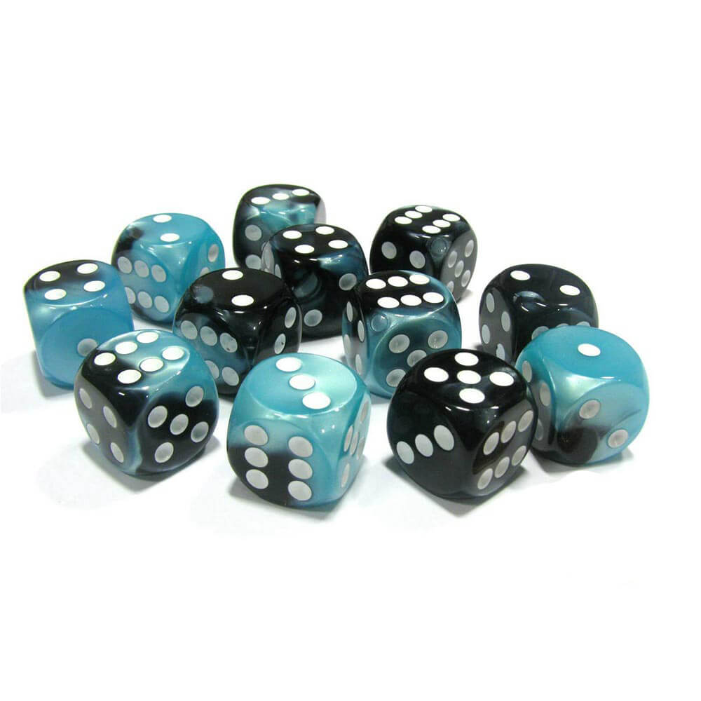 D6 DICE Gemini 16 mm (12 dobbelstenen)