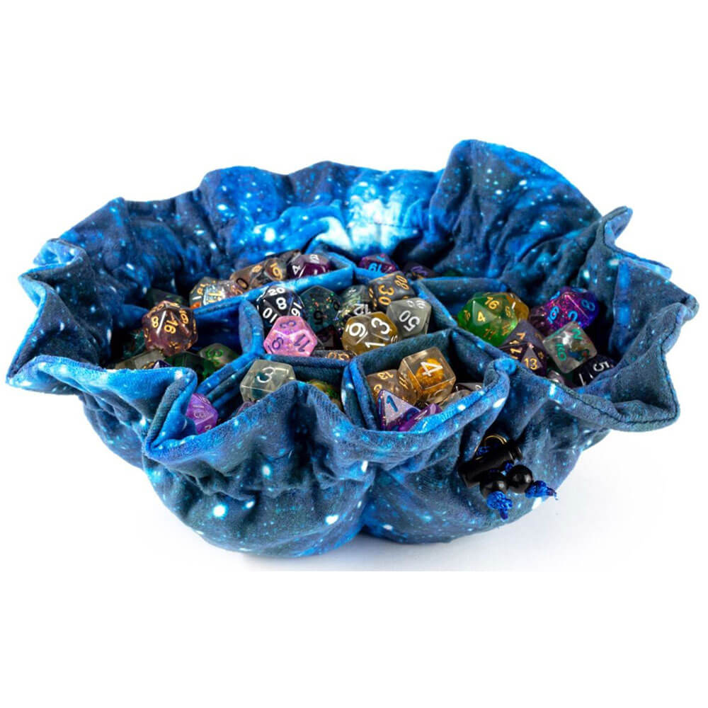 MDG Velvet Compartiment Dice Bag met zakken