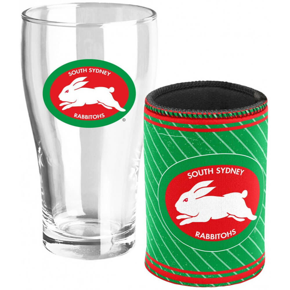 NRL Heritage Pint Glass & Can Cooler Pack