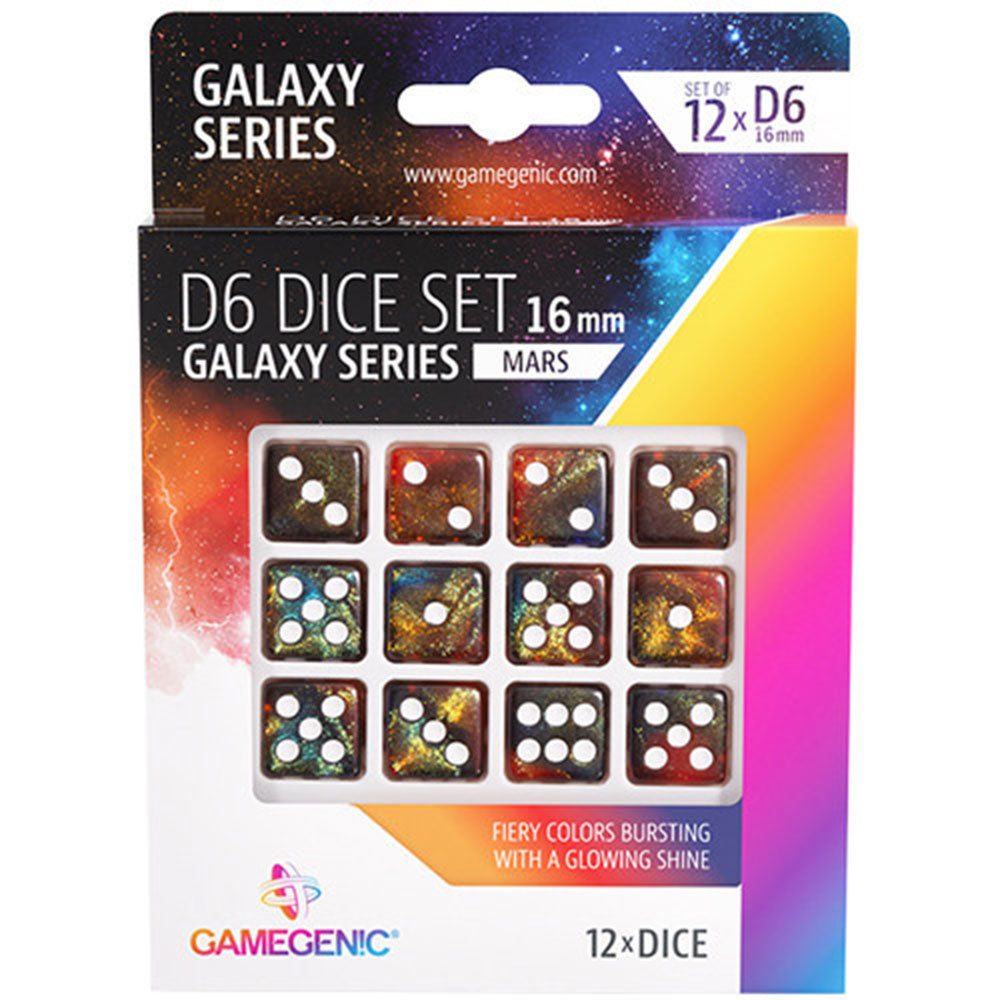 GameGenic GalaxyシリーズD6ダイスセット16mm（12pcs）