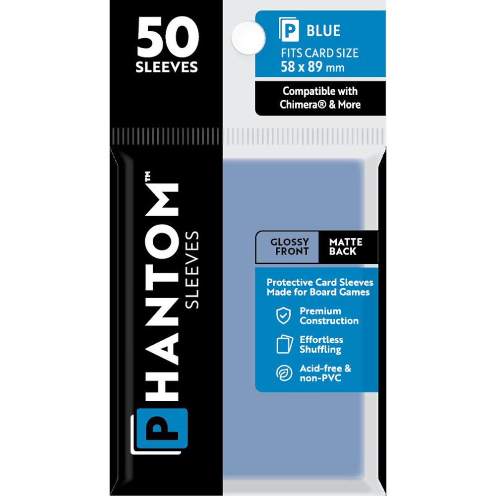 Blaue Phantomärmel 50pcs (58x89 mm)