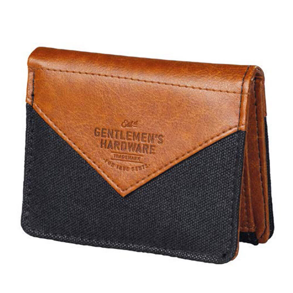 Gentlemen's Hardware Charcoal Canvas Wallet