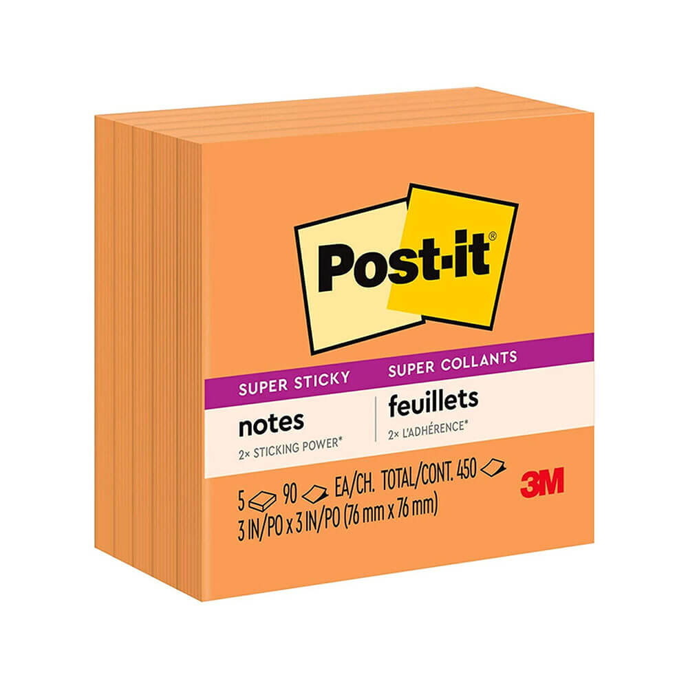 Post-it-Super-Haftnotizen, 76 x 76 mm (5 Stück)