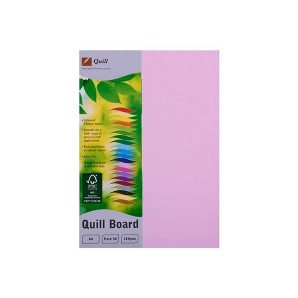 Cardboard A4 (50pk) Quill A4 (50pk)