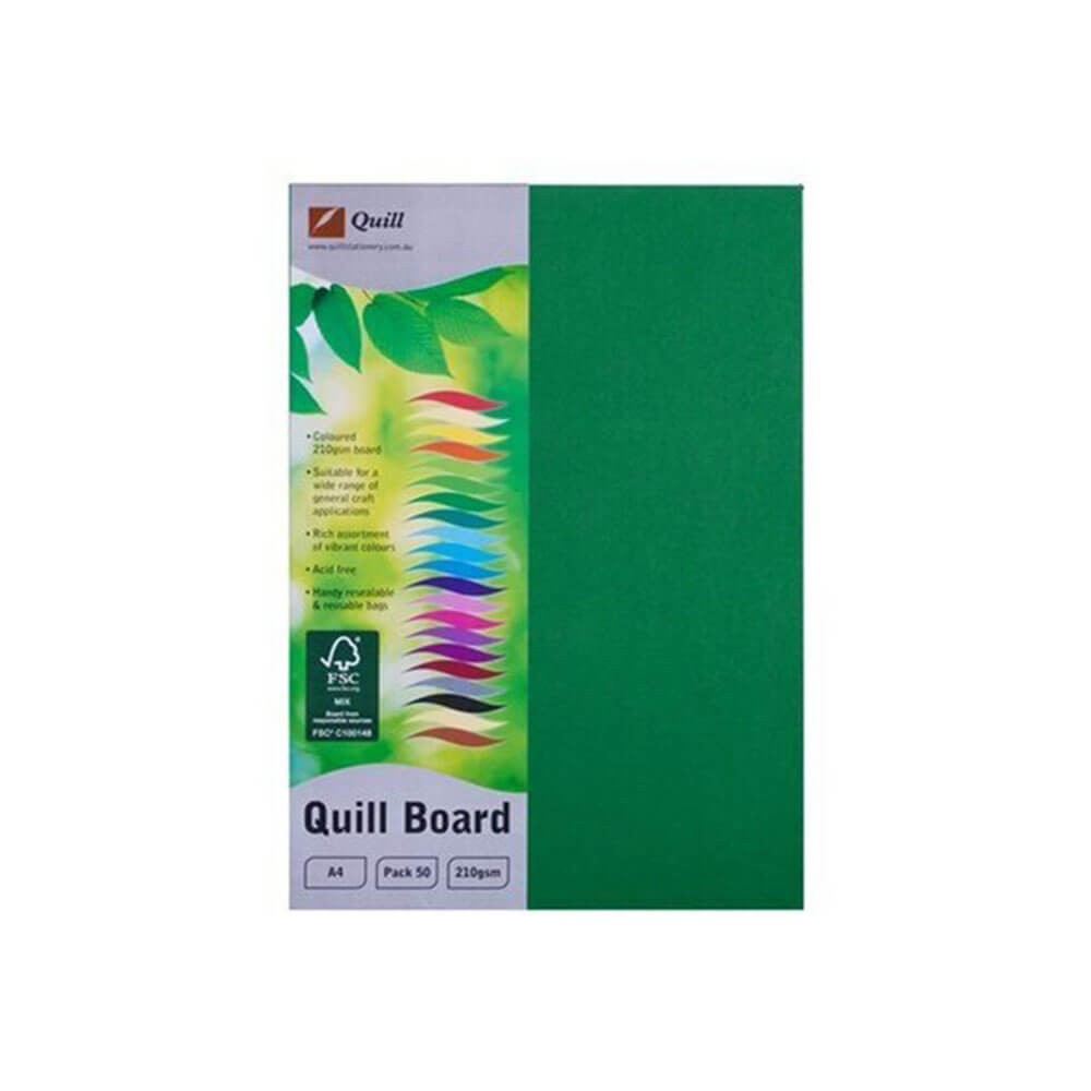 Quill Cardboard A4 (50pk)