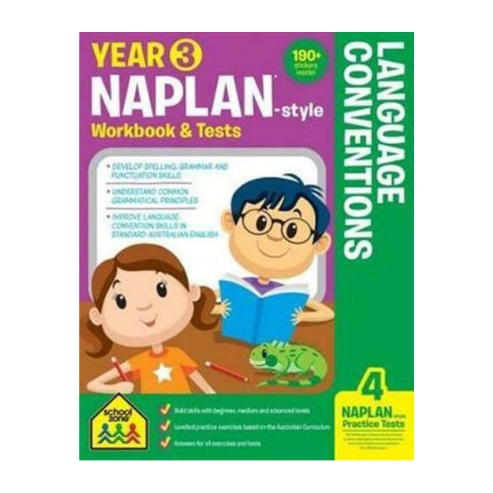 SchoolZone Naplan 3年目のワークブックとテスト