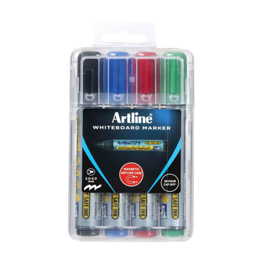 Artline Whiteboard Marker i Hard Case 5mm Assortered