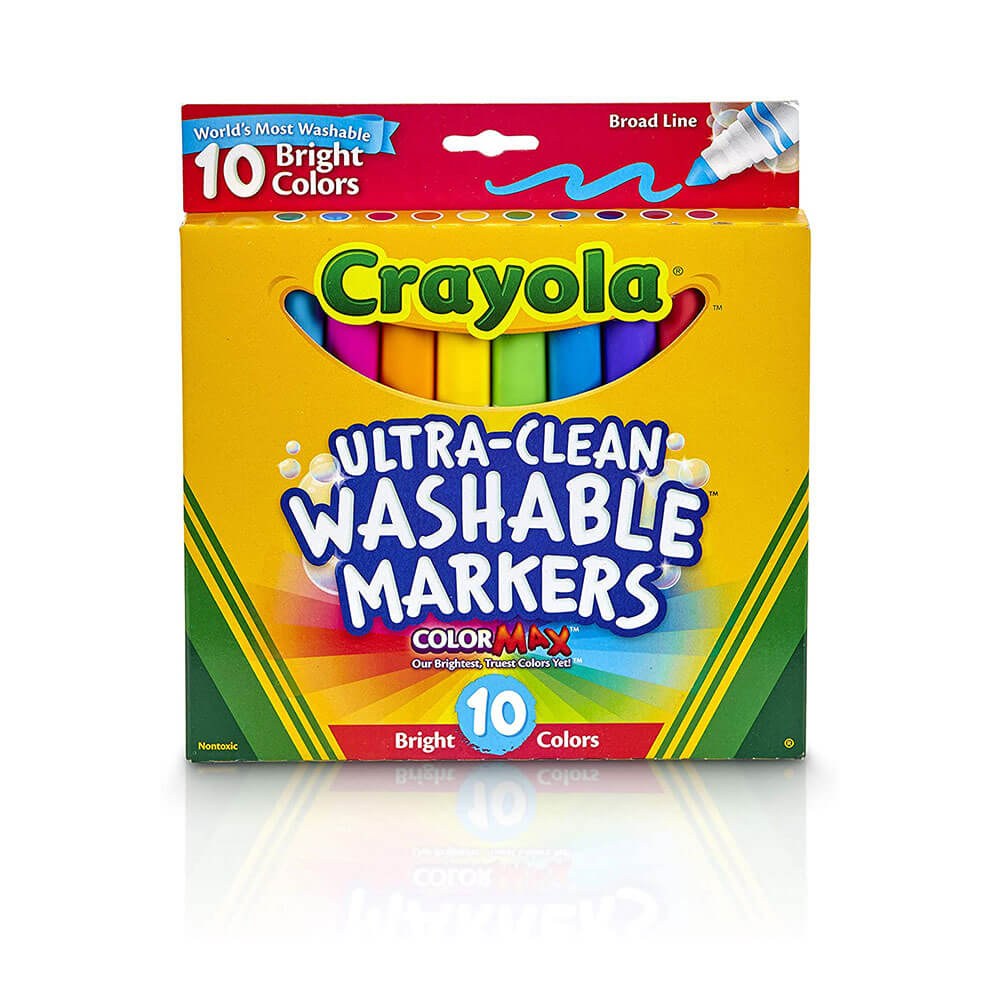 Crayola wasbare bredline marker 10pk