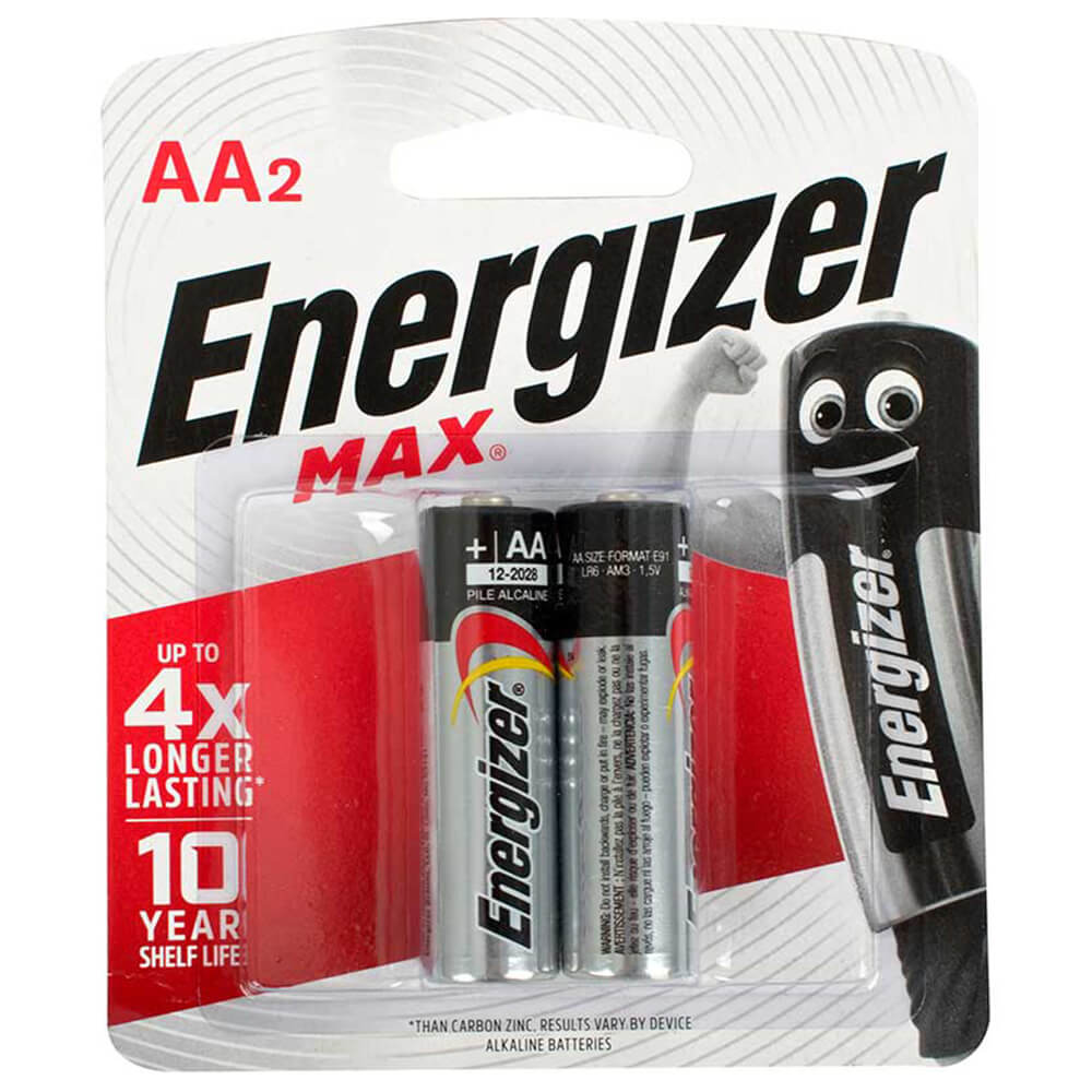 Energizer alkaliske batterier (2pk)