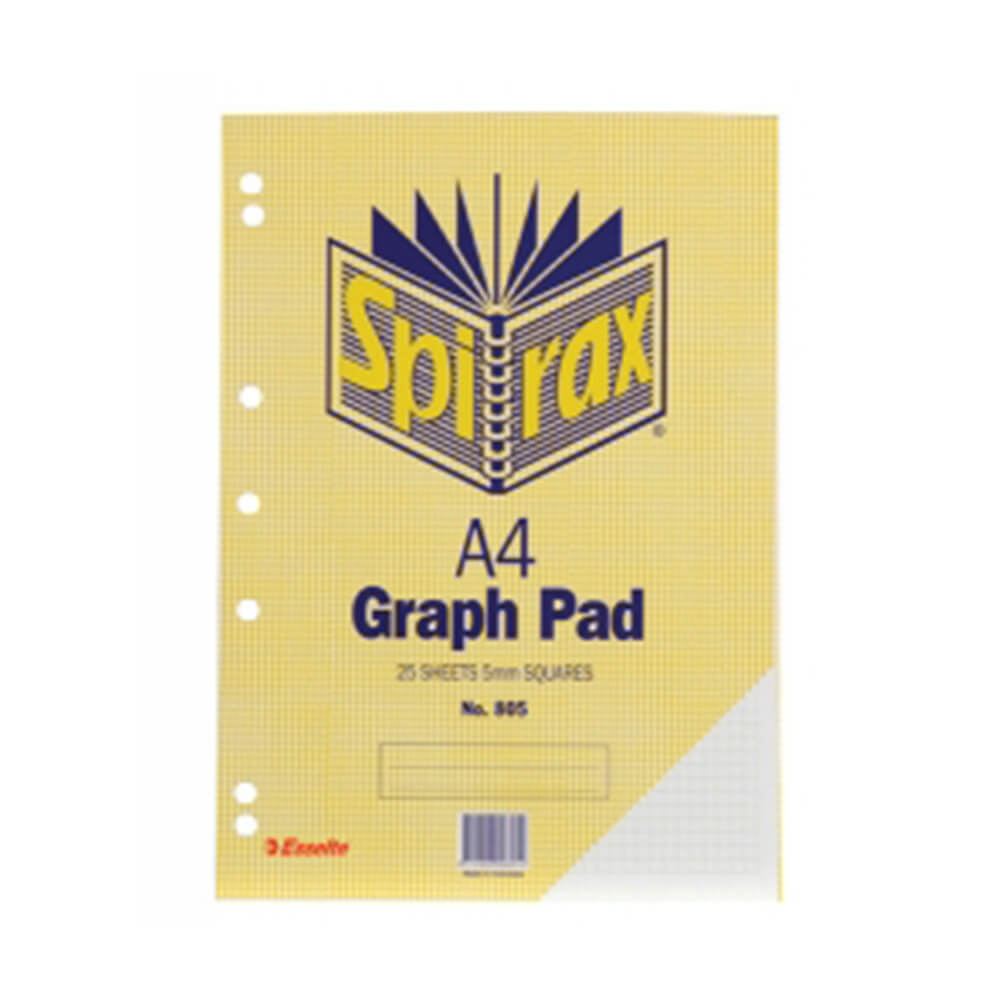 Sipax A4 25-blad grafplatta (förpackning med 10)