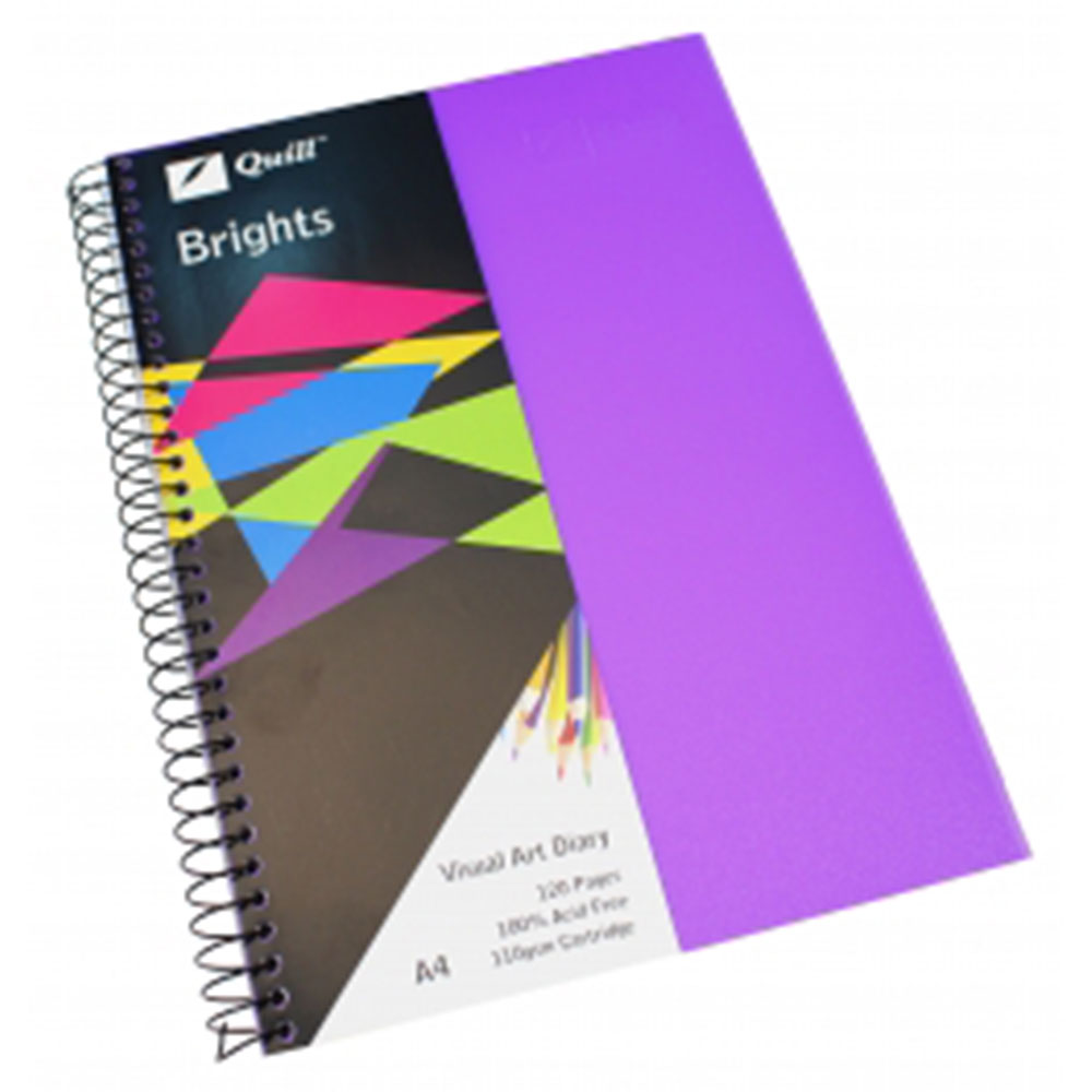 Quill Brights A4 Diario de arte visual de 60 hojas