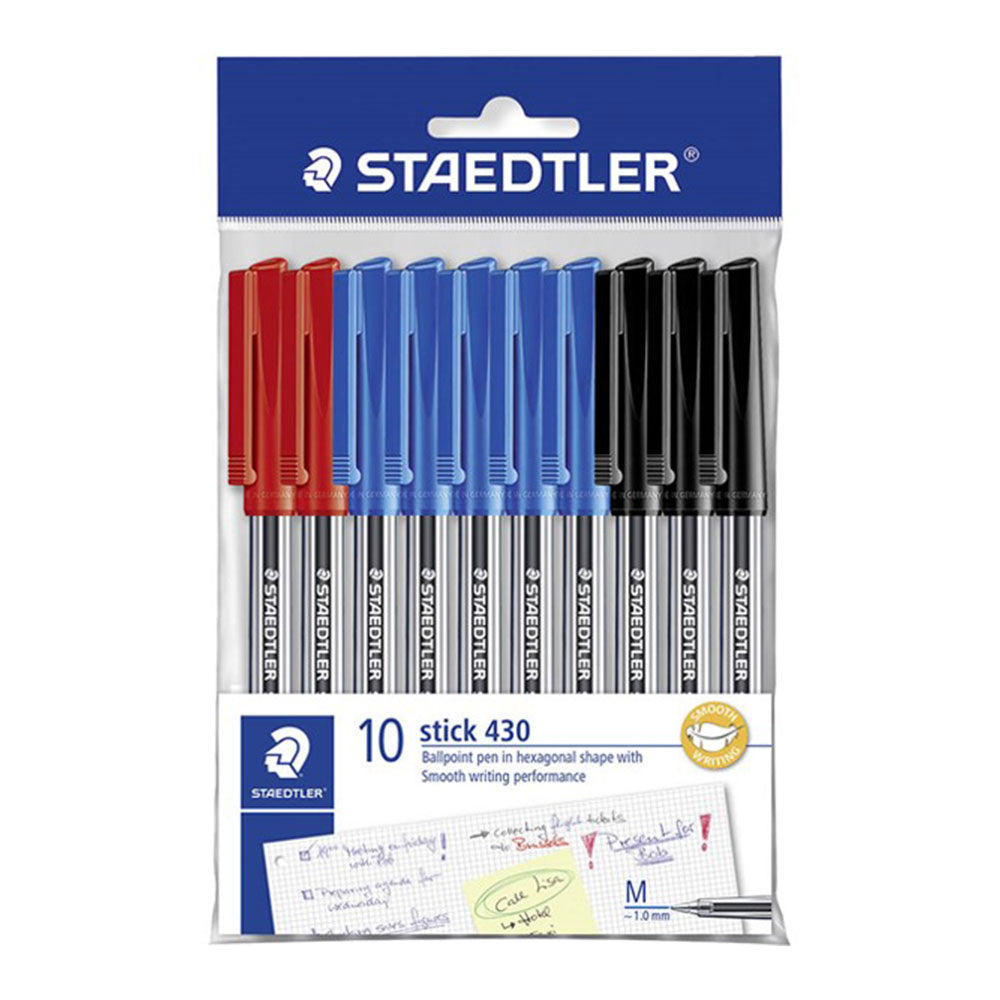 Staedtler Ballpoint Medium Pen Stick w Poly Torebka